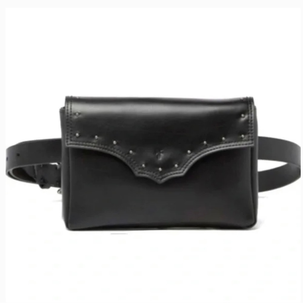 Frye Black Leather Belt Bag